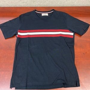 Bally Mens short sleeve shirt Blue 42 made in Italy